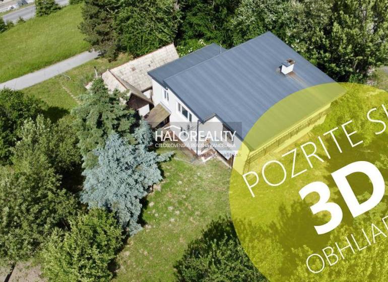 A family house in Nová Baňa, surrounded by greenery, offers a 3D tour.