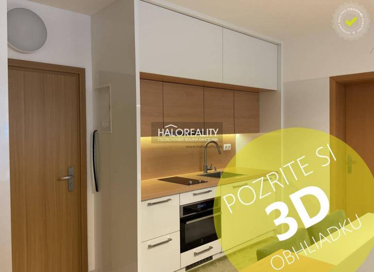 The kitchen unit and appliances in the compact 3-room apartment offer a practical solution.