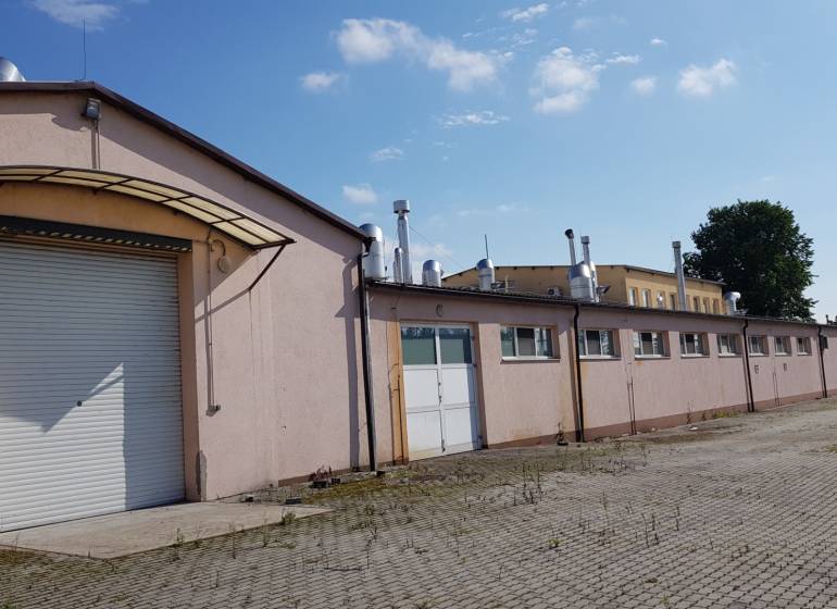 A building in the area of warehouses and halls on Kpt. Nálepku Street in Ilava.