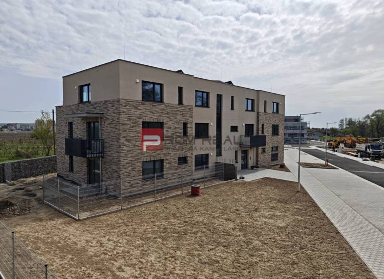 New building on the street in Pezinok, offering 2-room apartments with interesting architecture.