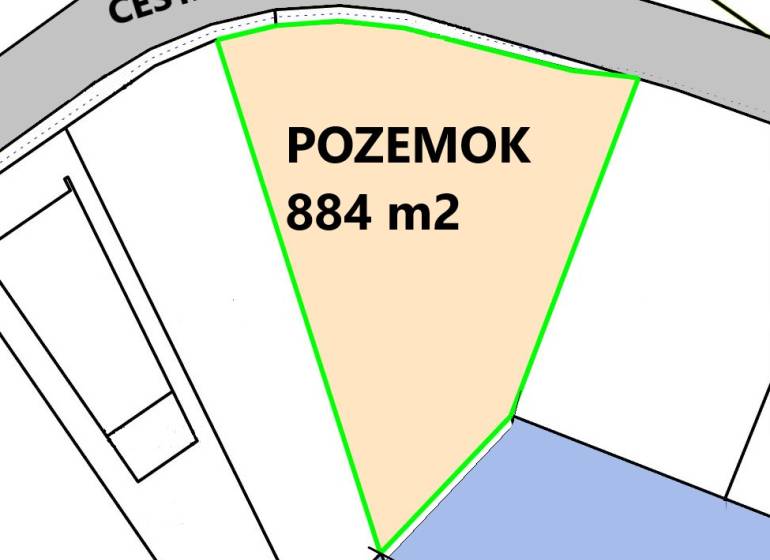 Plots - housing in Boldog, by the lake, 884 m².
