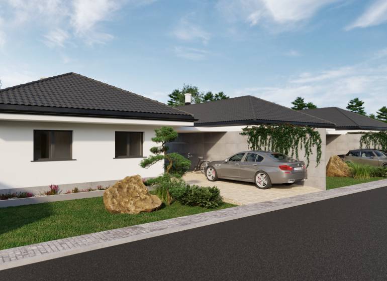 A family house on Veselé Street with two parking spaces and a well-maintained garden.