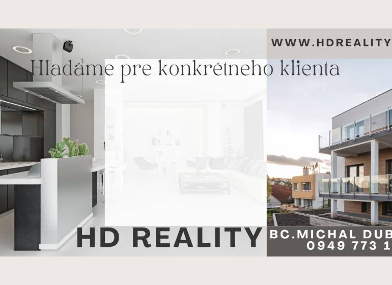 In a family house, a modern kitchen and in Šamorín, a two-story house with a balcony.