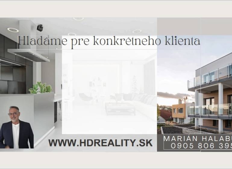 A real estate agency offers services, a kitchen in a 1-room apartment, the exterior of Banská Bystrica.