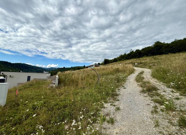 Plots - living in Divinka with a country road and panoramic views of the landscape.