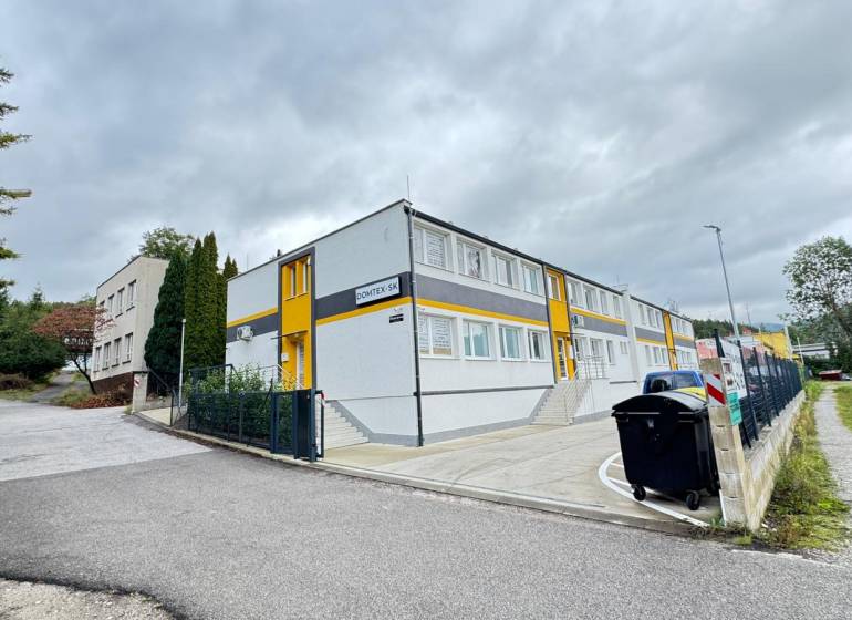 Offices in Dubnica nad Váhom, surrounded by greenery and well-maintained surroundings.