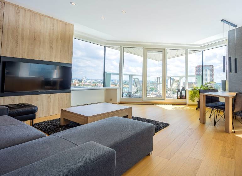 Modern 3-Room Apartment with Stunning Danube Views in Bratislava