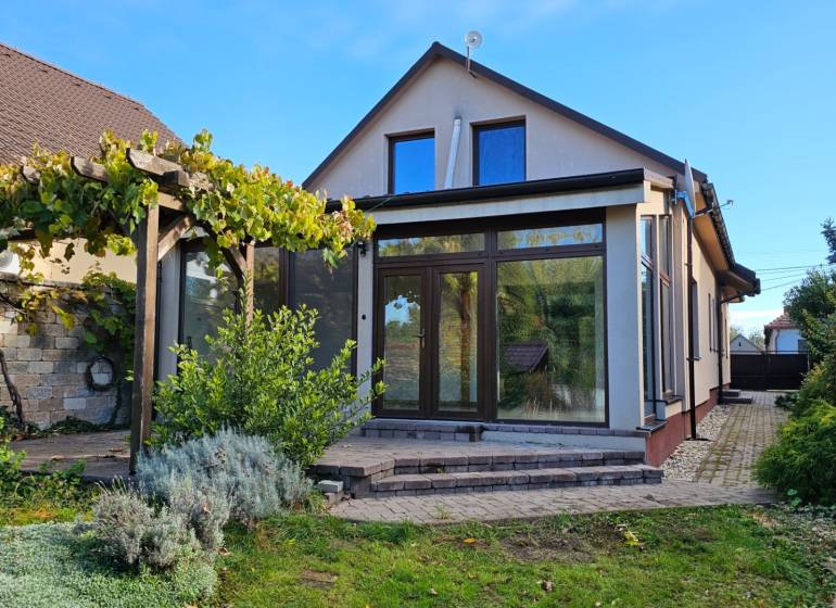 A family house on Štúrova Street in Vráble with a terrace and garden.