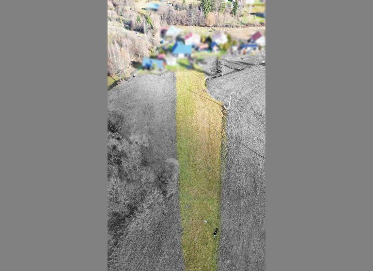 Land in Turzovka, rectangular shape, suitable for living, surrounded by nature.