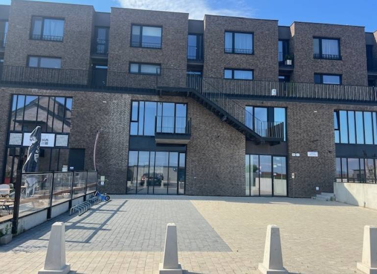 Exterior view of the apartment complex in Bratislava - Jarovce at Námestie pri Sýpke.