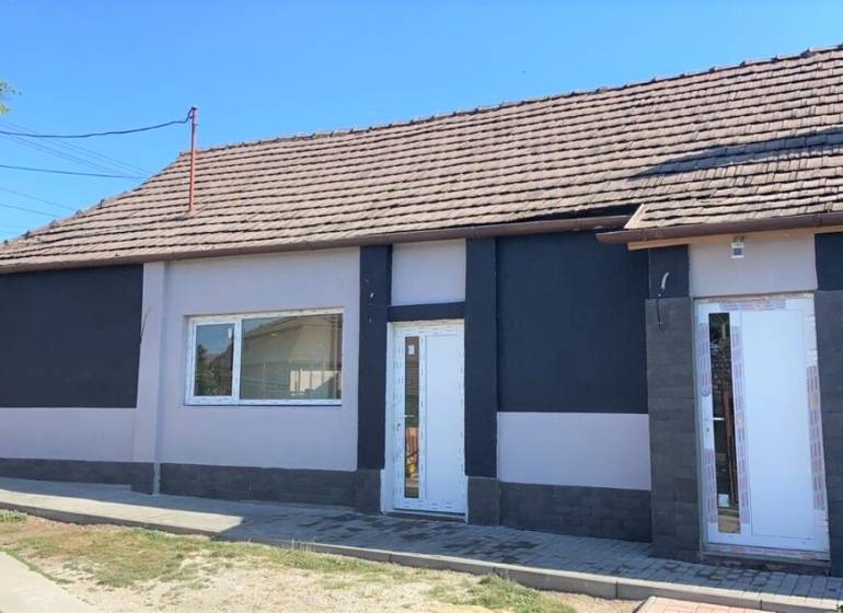 A family house in Veľká Ida with a modern facade and a sloped roof.