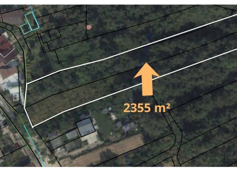 Land - residential in Podvysoká, area 2355 m², promising location for development.