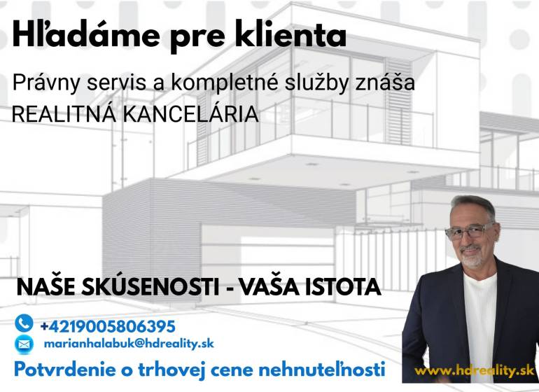 Real estate agency flyer with legal and market services, contact information.