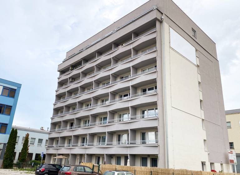 Apartment building in Bratislava - Ružinov with six floors and parking.