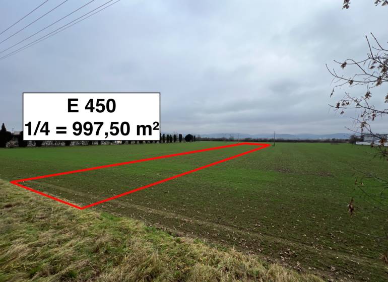 Commercial plots in Pruské, marked for sale, total area 997.50 m².