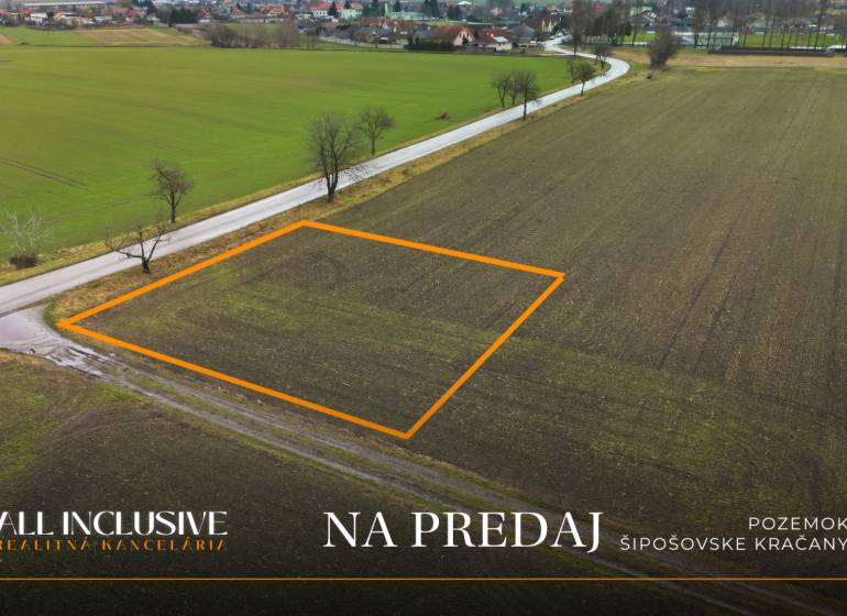Land for sale in Šipošovské Kračany, Kostolné Kračany, ideal for living.