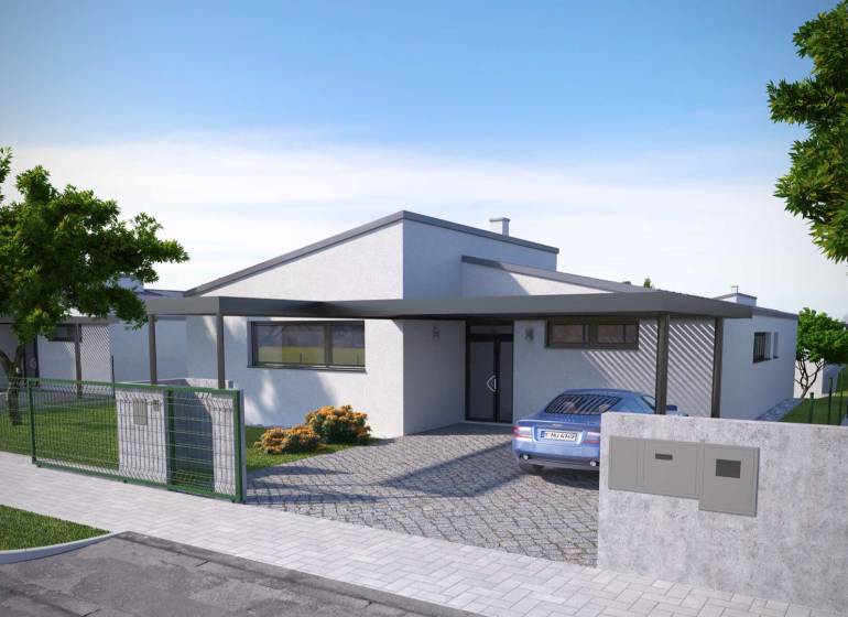 A family house in Kalinkovo surrounded by greenery, ideal for residential land.