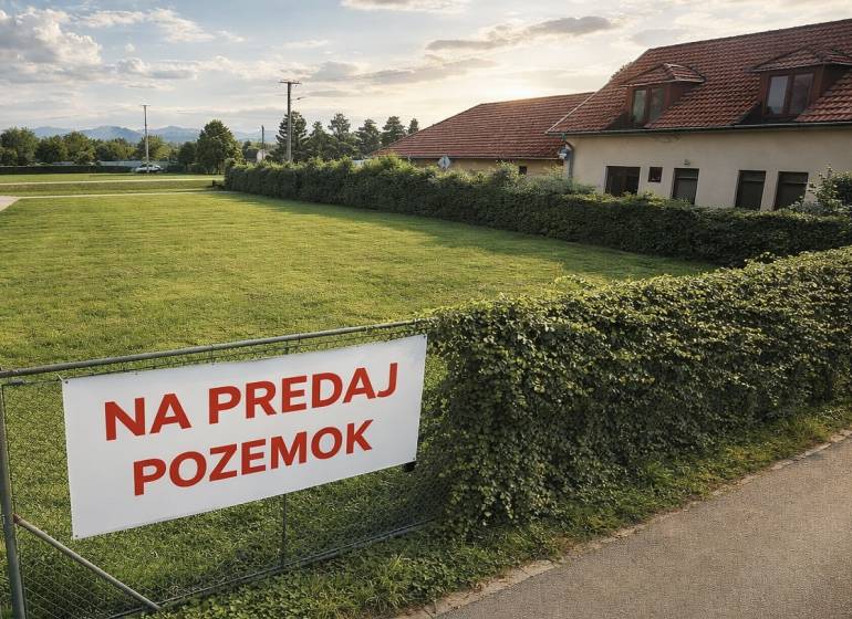 Land for sale in Dolné Chlebany on Dolné Chlebany Street, ideal for living.