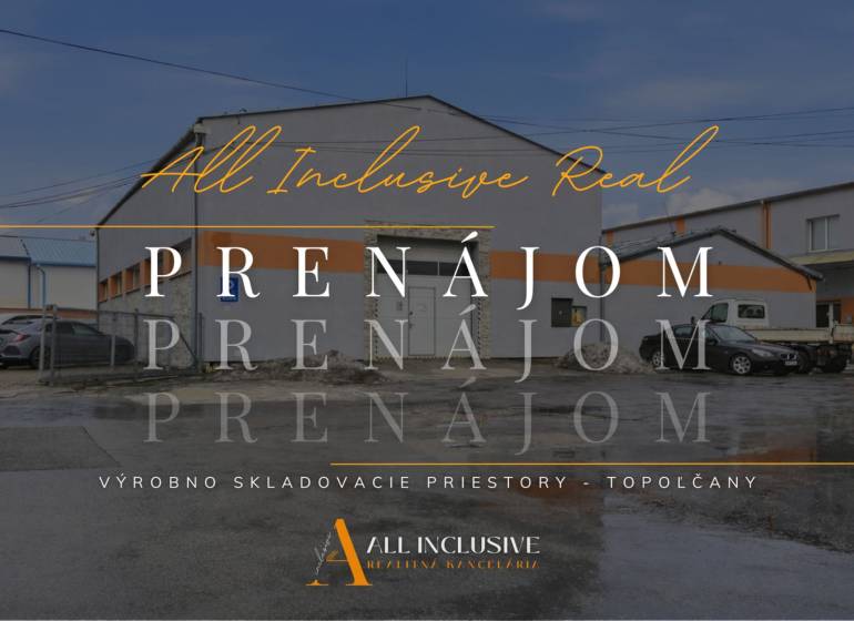 Industrial building for rent in Topoľčany on Pod kalváriou street, warehouses and halls.