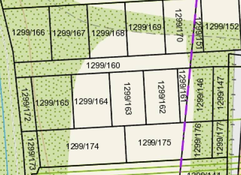 Urban plots - housing in Seni with parcel numbers, use for housing development.