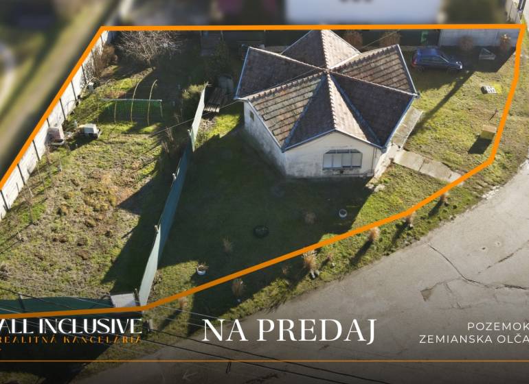 Plots - residential in Zemianska Olča with a house and garden for sale.