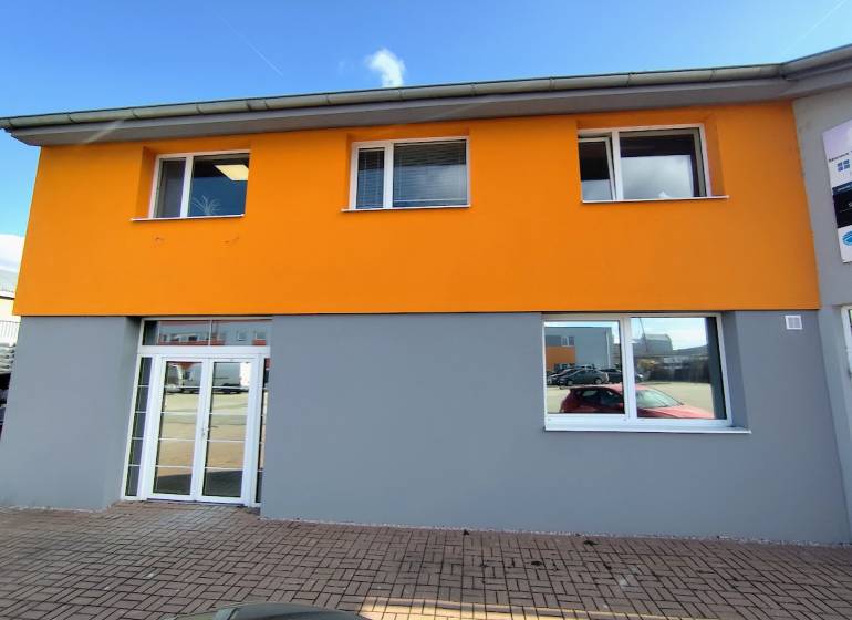 Building on Štúrova Street in Nitra, commercial premises with a light facade.