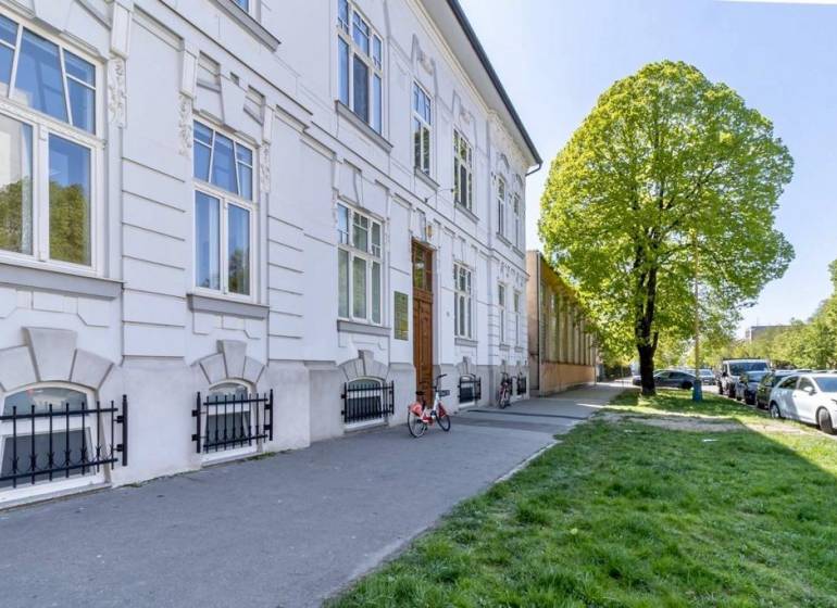 A historical building on Masaryk Street in Košice - the Old Town district.