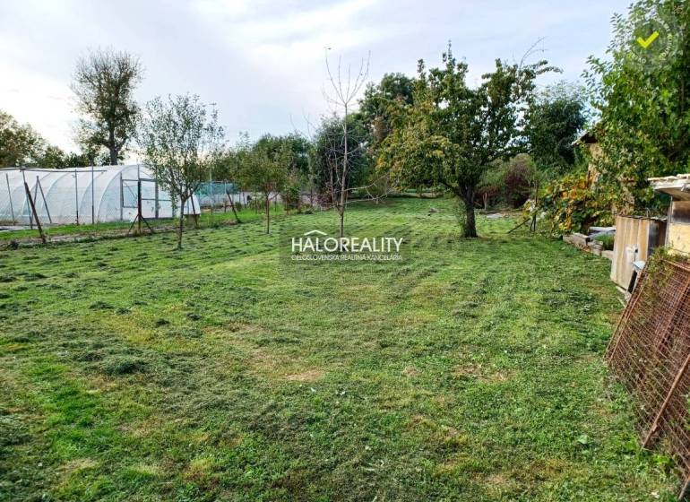 Gardens in Terany with fruit trees, lawn, and a greenhouse, surrounded by nature.