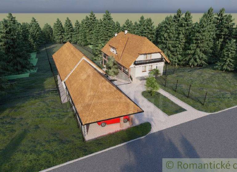 The family house in Šiatorská Bukovinka surrounded by greenery offers comfortable country living.