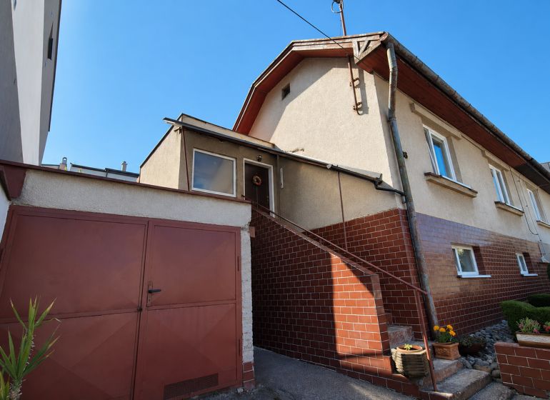 A family house on Školská Street in Košice, Juh district, with a garden and a garage.