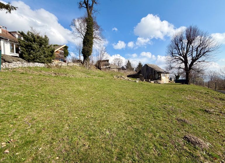 Lands - housing in the village of Lubina on Lubina Street, with trees and grassy area.