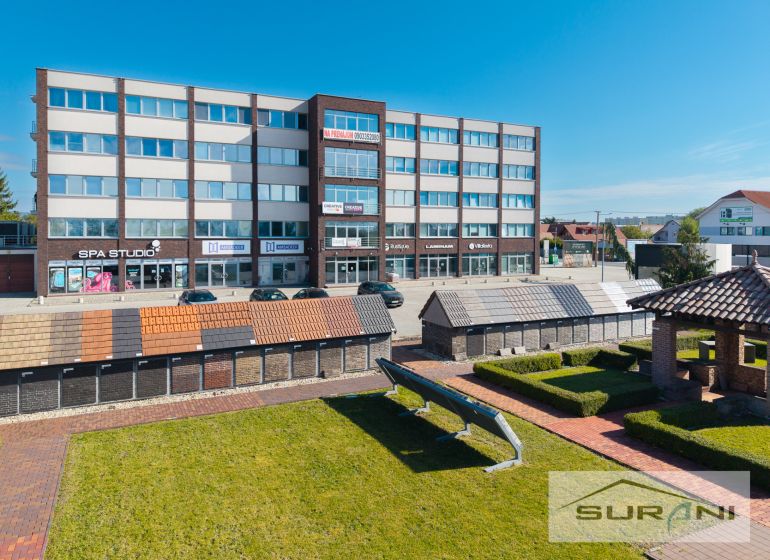 Offices on Svornosti Street in Bratislava - Podunajské Biskupice with an exterior roof exhibition.