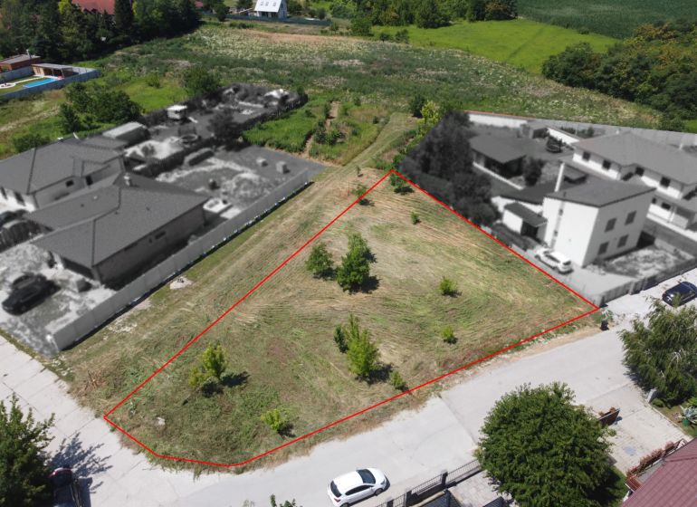 Building plot for residential use on Cintorínska Street in Zálesie, surrounded by nature.