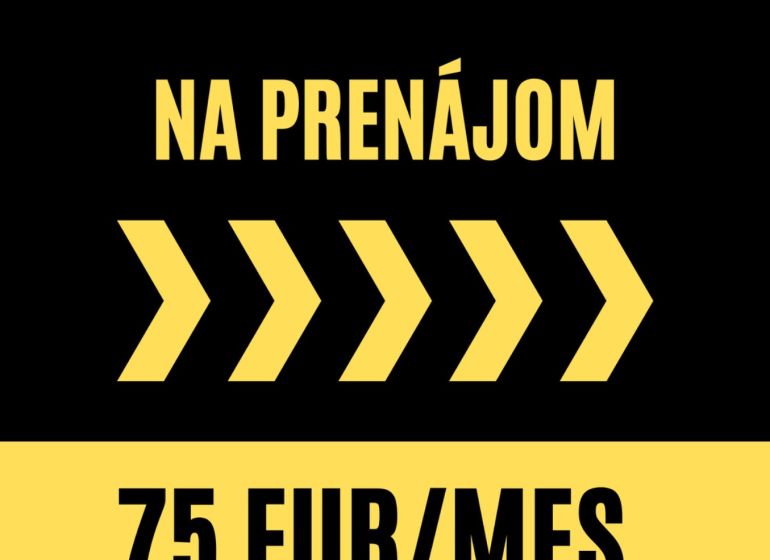 Parking space available for rent in the building, contact Hurbanova, Banská Bystrica.
