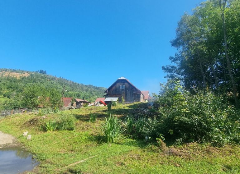 Landscape with houses and greenery in the area of Vychylovka in Nova Bystrica, Land - housing.