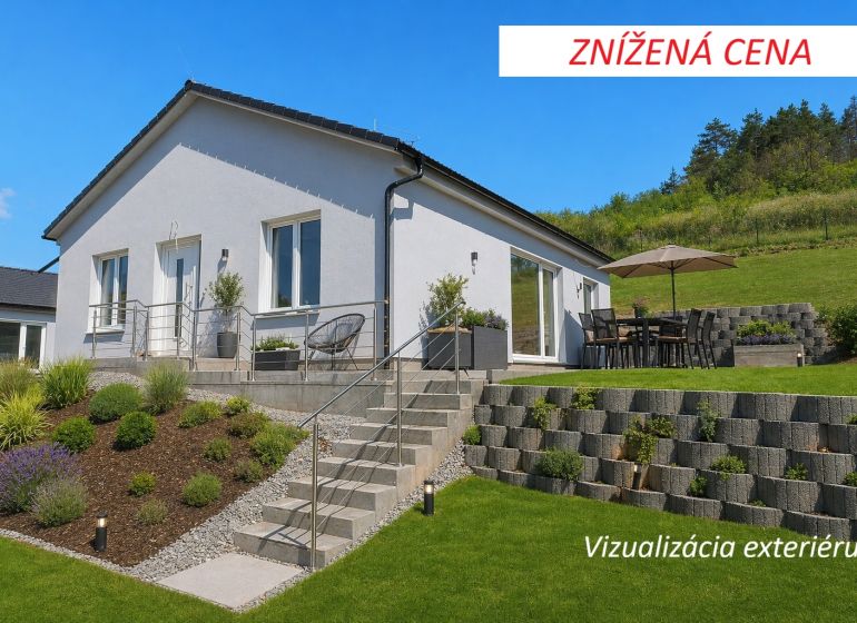 A family house in Zvolenská Slatina with a garden and terrace in a pleasant environment.