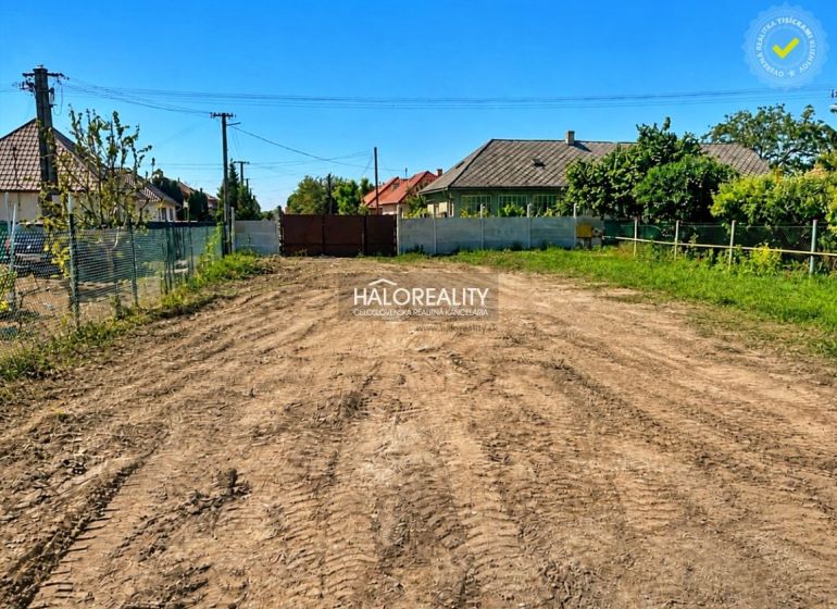 Building plot for residential purposes in Jur nad Hronom, ready for new construction.