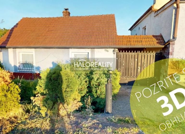 A family house in Senica with a front garden and a brown roof, offers a 3D tour.