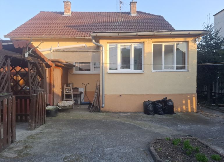 A family house on Krajná Street in Trnava with a terrace and a garden.
