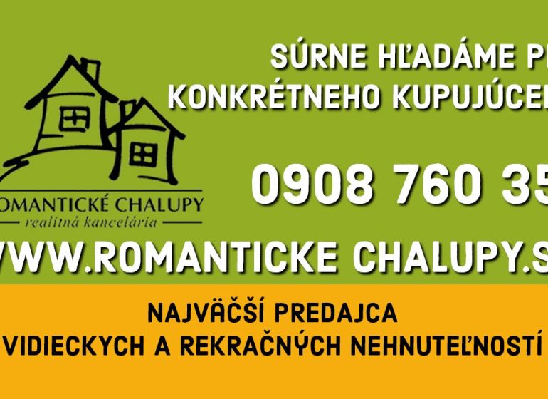 Real estate agency advertisement for the sale of rural and recreational properties in Romantic Cottages.