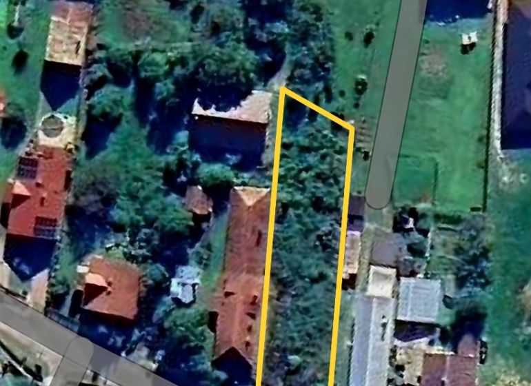 Aerial view of properties - housing on Štúrova Street in Nitrianske Rudno.