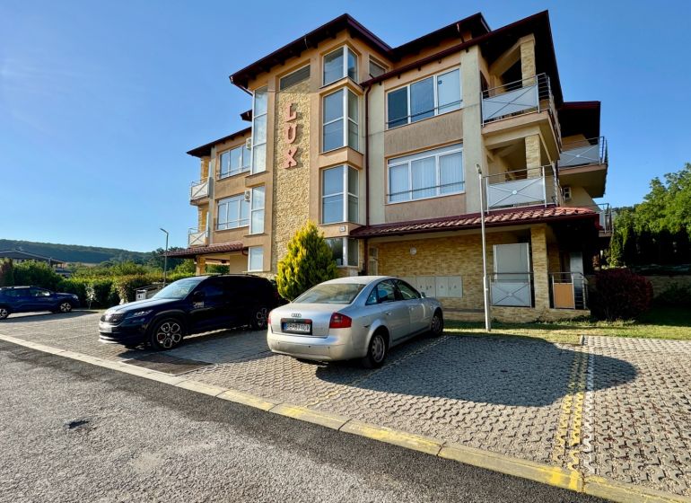 Recreational apartment building on Termálna Street in Podhájska with parking.