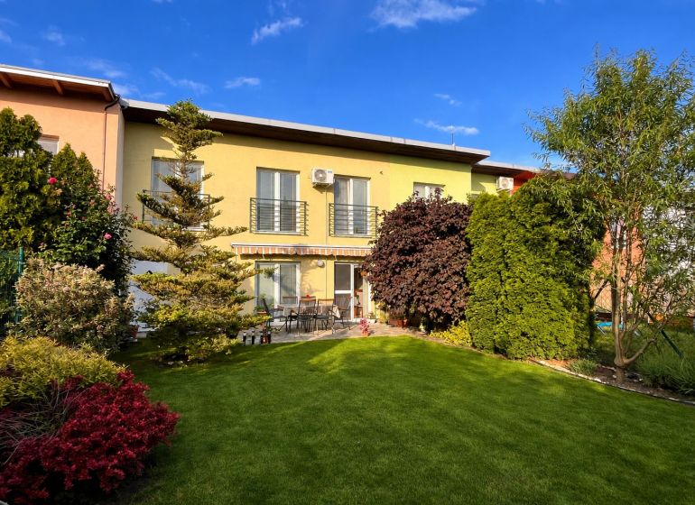 A family house on Hrabova Street in Hamuliakovo with a landscaped garden and terrace.