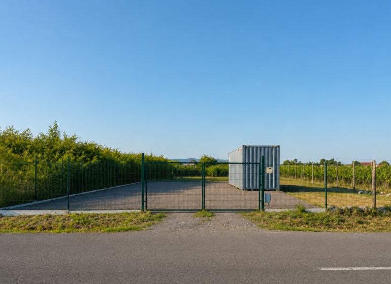 Plot with a container on street 504 in Modra, category: Land - residential.