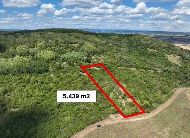 Agricultural and forest lands in Tornaľa surrounded by dense forests and greenery.