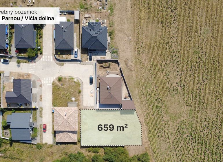 Building plot in Suchá nad Parnou, Vlčia dolina, ideal for living.