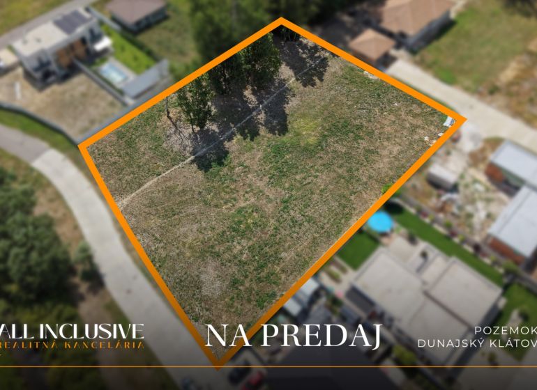 Land for sale in Dunajský Klátov suitable for housing, close to roads and homes.