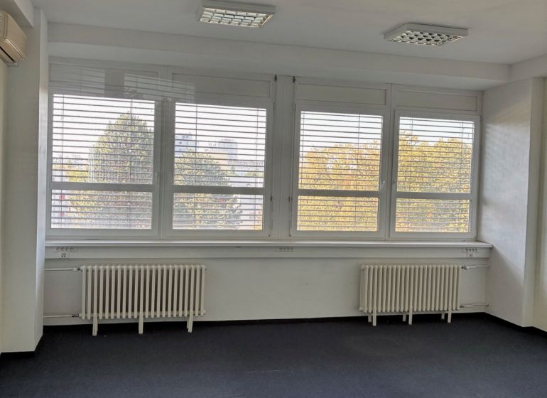 Offices with carpeted floors and large windows with a view in Bratislava - Ružinov.