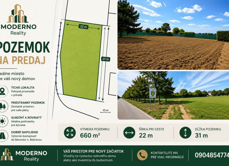 Land for sale in Pravotice, ideal for living, quiet location, good connectivity.