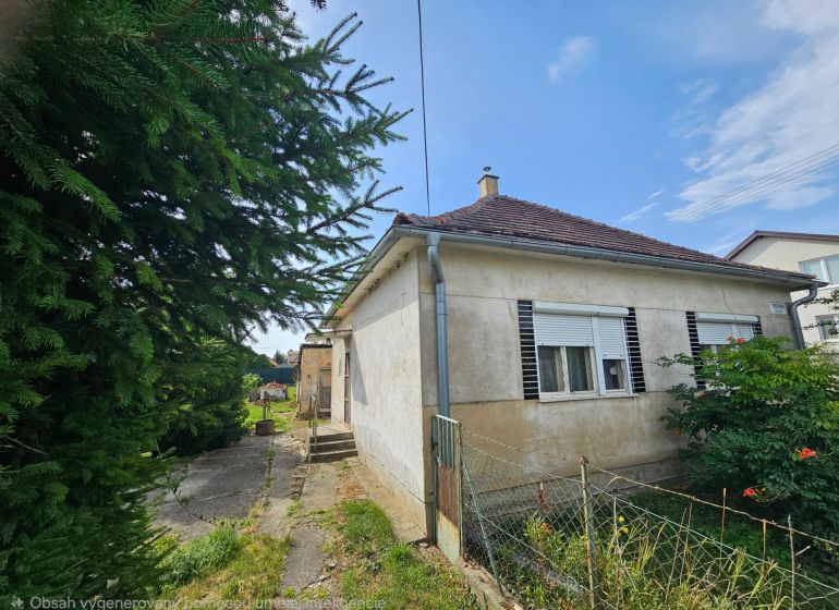 A family house on Dvorčanská Street in Nitra with a small garden and an older facade.